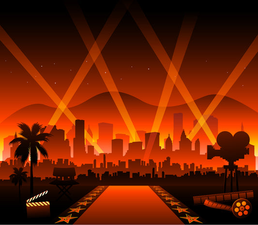 Hollywood movie red carpet background