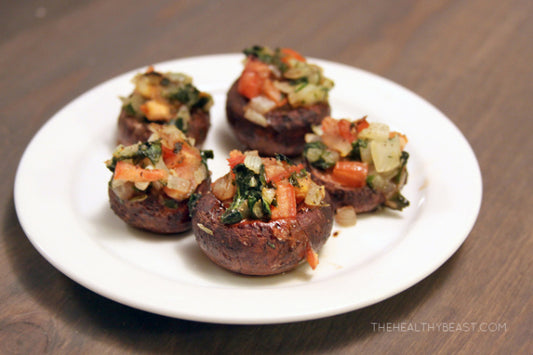 mini balsamic mushrooms