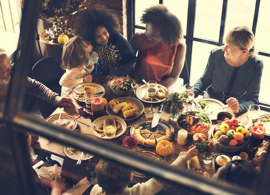 friends sitting around a table