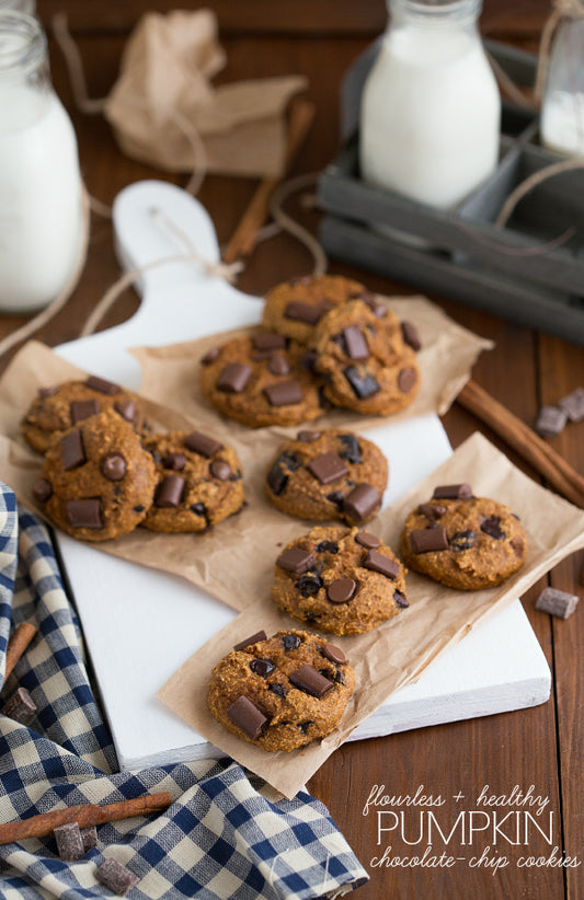 pumpkin cookies on a table